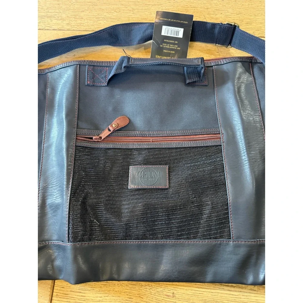 Opium‎ Yves Saint Laurent Duffel Bag Navy Blue Weekender Travel Carry On